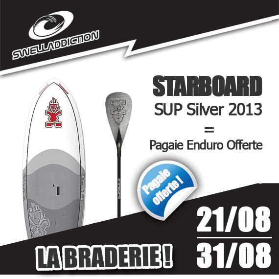 Offre limitée : Starboard SUP Silver 2013 = Pagaie offerte !