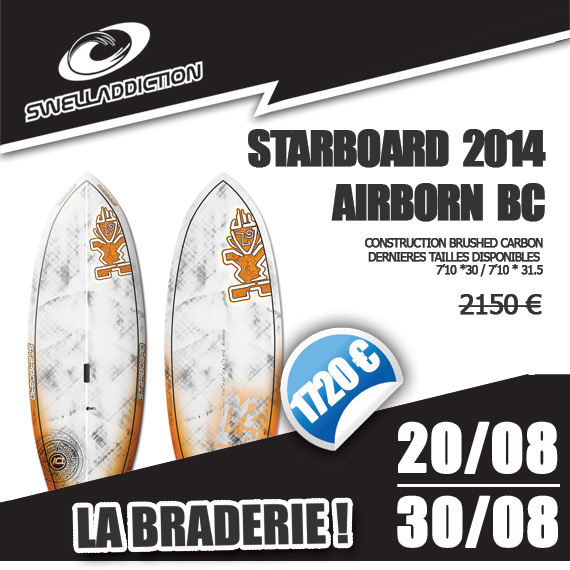 Braderie Jour 2 : Starboard SUP Airborn 7’10 2014