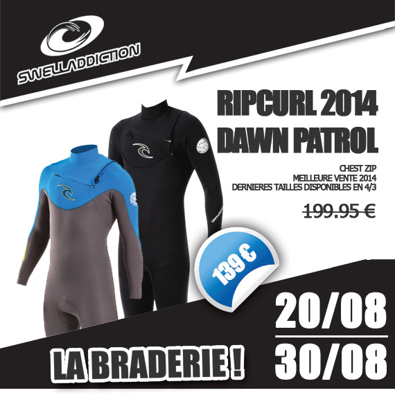 Braderie Jour 1 : Ripcurl Dawn Patrol 4/3 Chest 2014